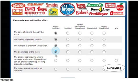 www.krogerfeedback.com Kroger Feedback Survey.